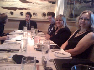 The Columbus Twitterati enjoy the private dining room at M